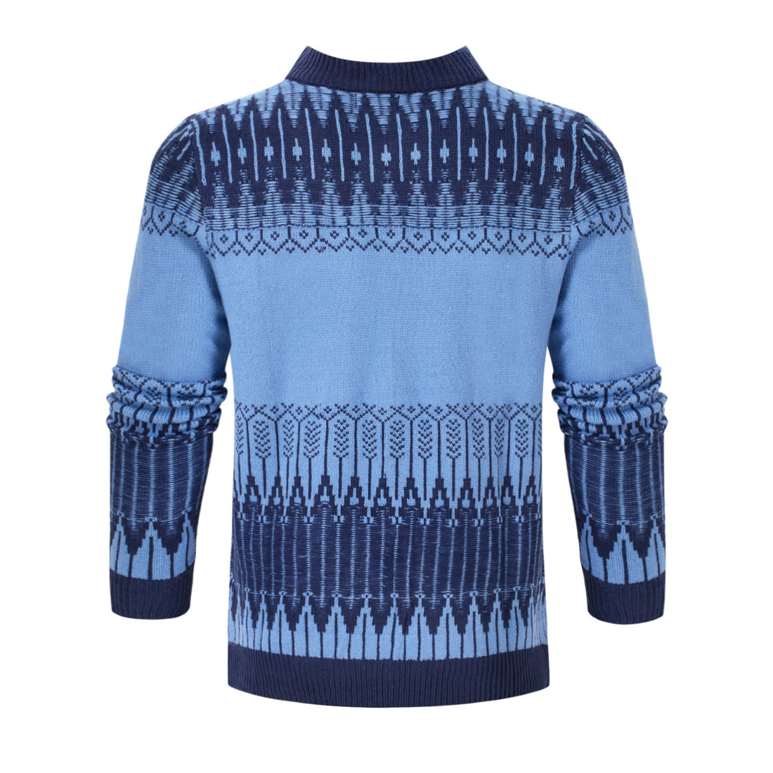 Men's Crewneck Pullover Sweater Unisex Fair Isle Long Sleeve Knitted