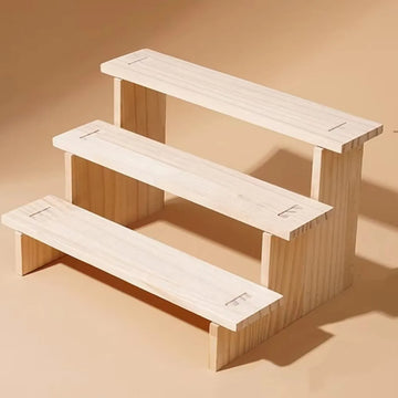 Wooden Display Rack, Perfume, Cosmetics Storage Rack, Jewelry Rack, for Party Decoration, Commercial Display Rack