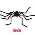 Black spider decoration with '150 CM' text on a white background