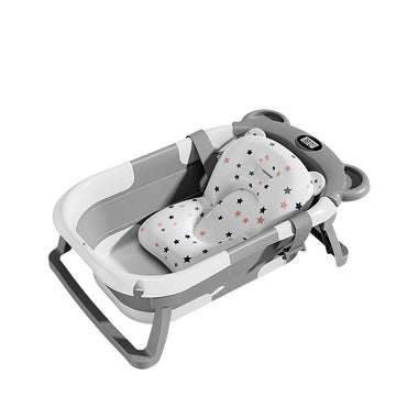 Household Newborn Baby Bath Tub Baby Can Sit and Lie Down Temperature-Sensing Bath Tub Bath Bucket Baby Folding Bath Tub
