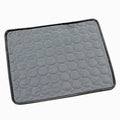 Gray textured mat on a white background
