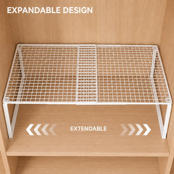 Stackable Telescopic Closet Shelf Retractable Expandable Wardrobe Divider Board  Adjustable Layered Partition Cabinet Organizer