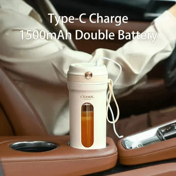 350ML Portable Electric Juicer Blender USB Charging Fruit Grinder Kitchen Household Outdoor Sports Water Cup