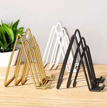 Picture Stands Holder Display Picture Easel Metal Plate Dish Tabletop Art Pictures Frame Photo Decorative Tabletop Art 1 Pc