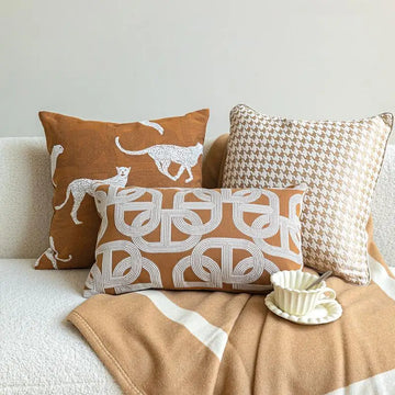 Light Luxury Retro Jacquard Embroidered Cushion Cover Modern Single-sided Design Sense Pillow Covers Decorative Home Pillow Case