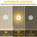 Automatic lighting system with light bulb activation by daylights, motion, and auto-off feature.