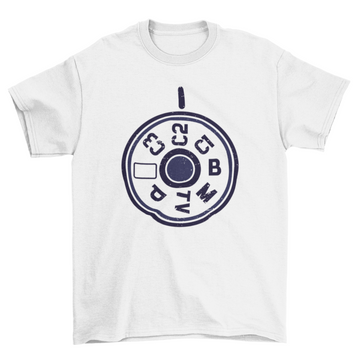 DSLR Camera Menu T-shirt Design