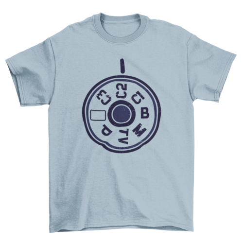 DSLR Camera Menu T-shirt Design