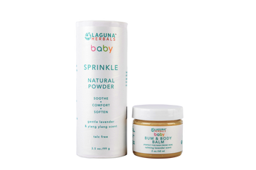Organic Baby Moisturizer and Sprinkle ( talc free)baby powder set.