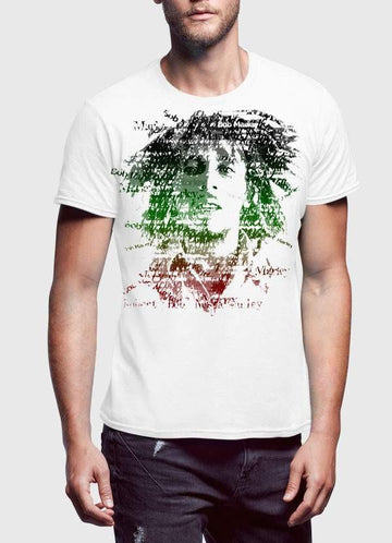 Bob Marley Amplified Depth Black Half Sleeve Men T-Shirt